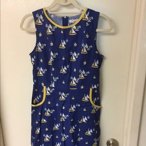 Sailboat dress with pockets